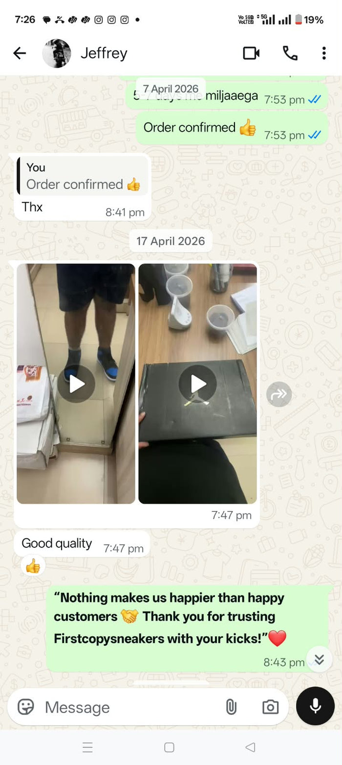 Customer feedback screenshot