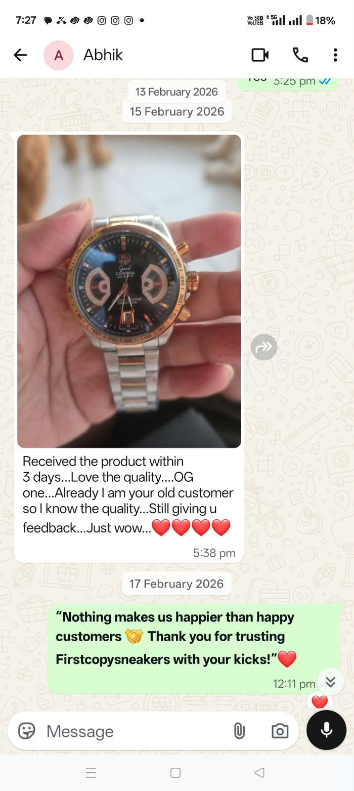 Customer feedback screenshot