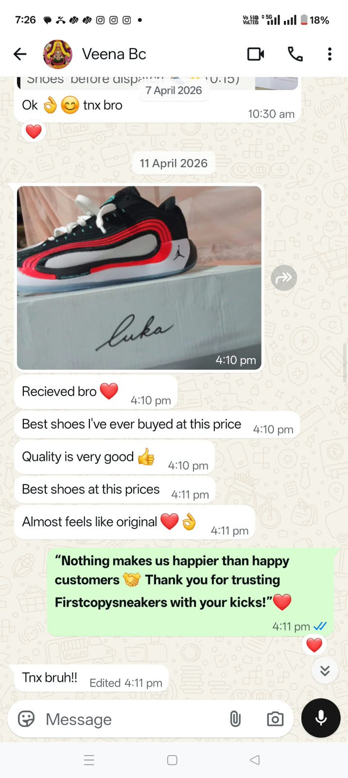 Customer feedback screenshot