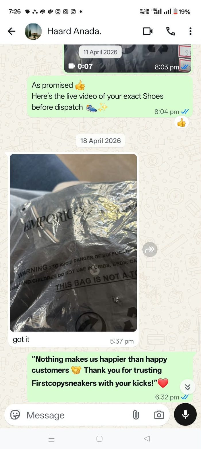 Customer feedback screenshot