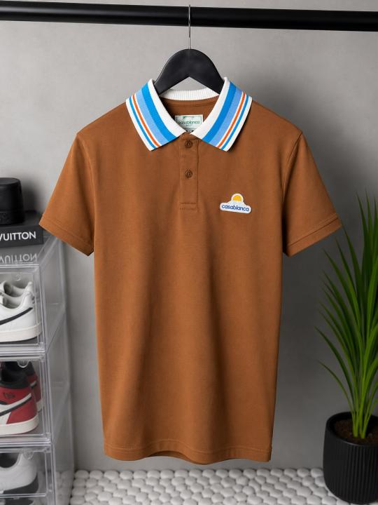 Cas_a Blanc_a Premium Polo T-Shirt with OG Box Packaging 1601