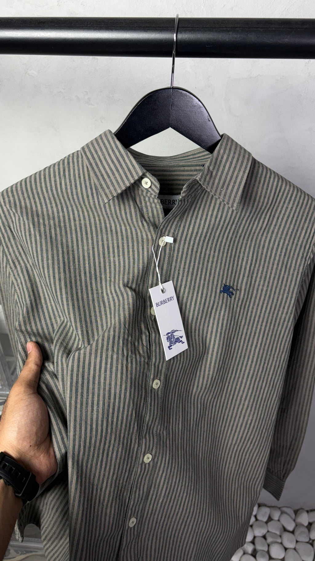 Burberr_y Premium Stripe Shirts