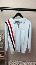 Tomm_y Hilfige_r Full Sleeves Knit Polo T-Shirt