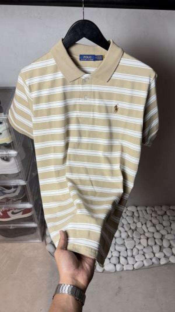 Ralp_h Laure_n Premium Striped Polo T-Shirt with OG Packaging 1348