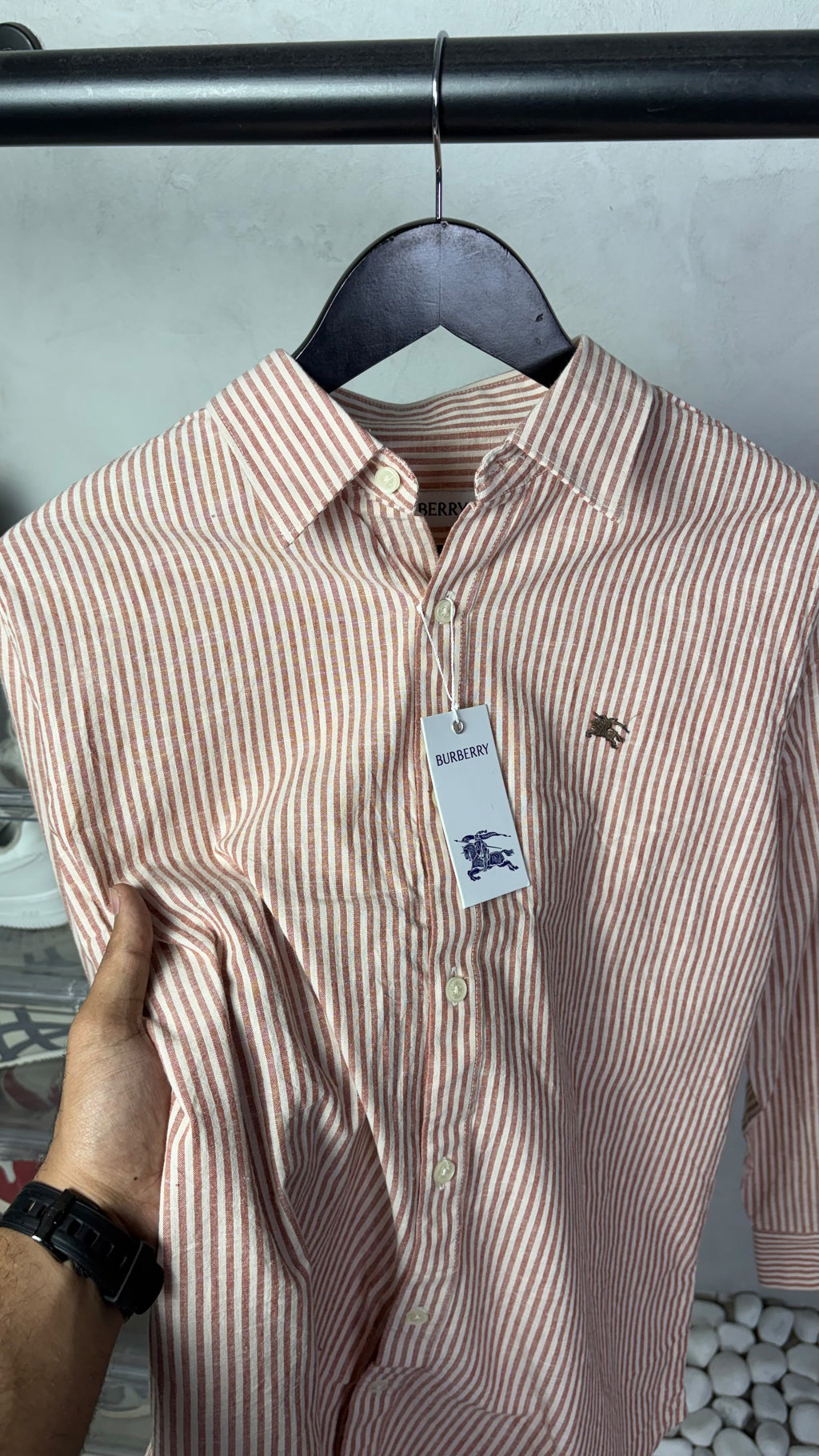 Burberr_y Premium Stripe Shirts