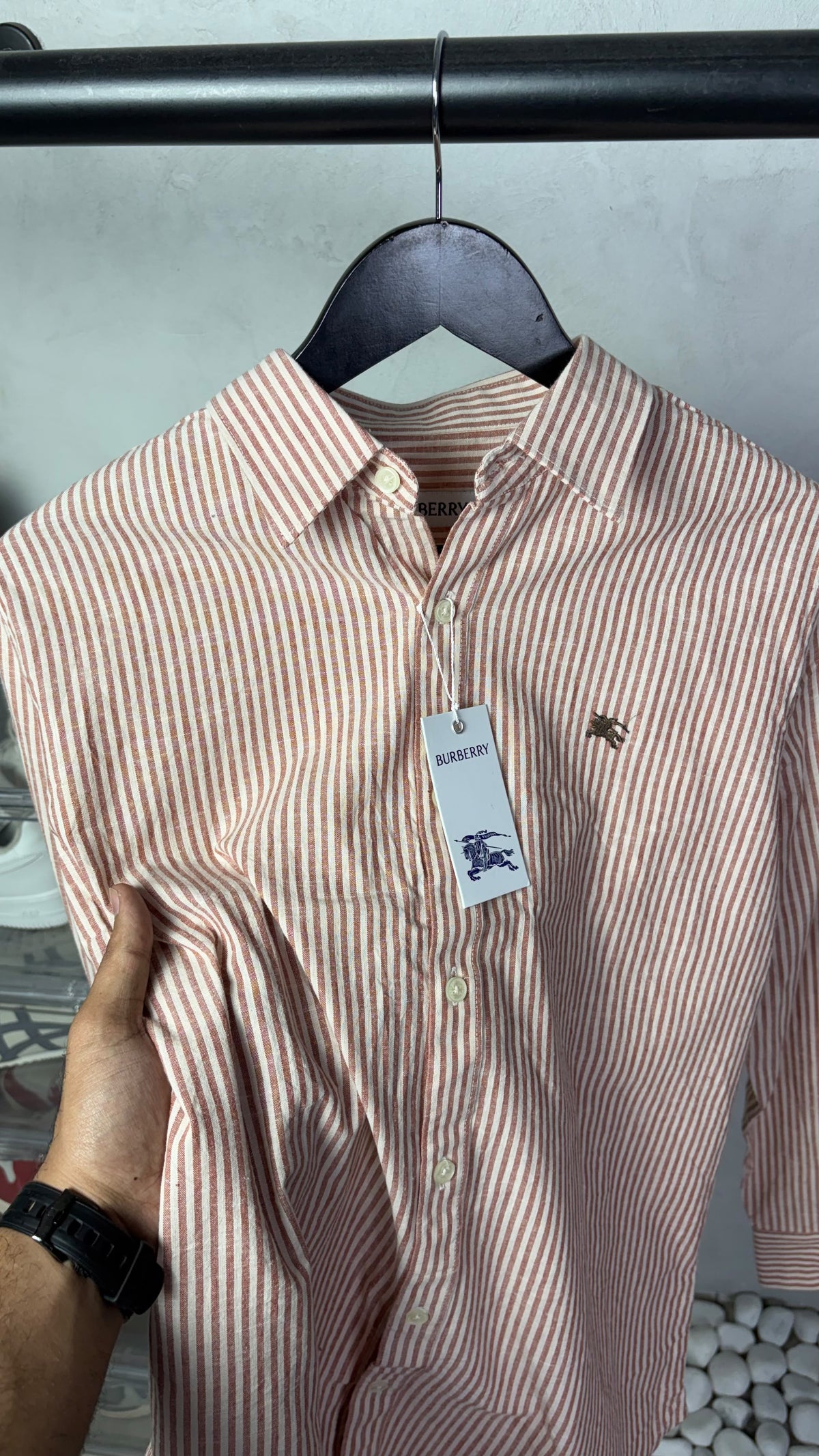 Burberr_y Premium Stripe Shirts