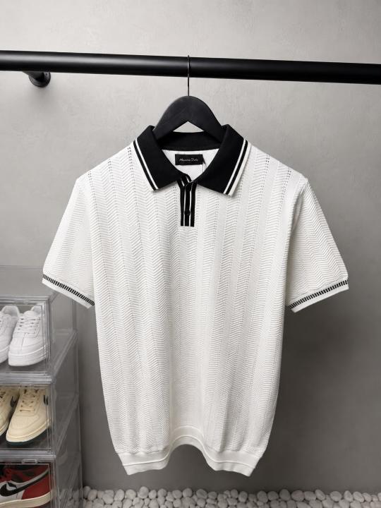 Massim_o Dutt_i Premium Knit Polo T-Shirt 2625