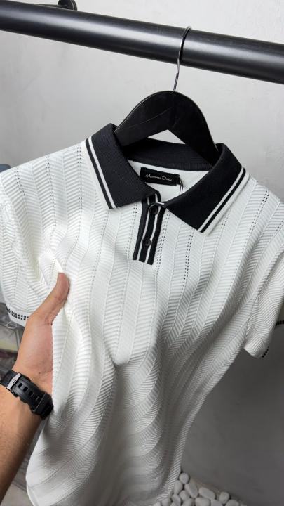 Massim_o Dutt_i Premium Knit Polo T-Shirt 2625