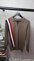 Tomm_y Hilfige_r Full Sleeves Knit Polo T-Shirt