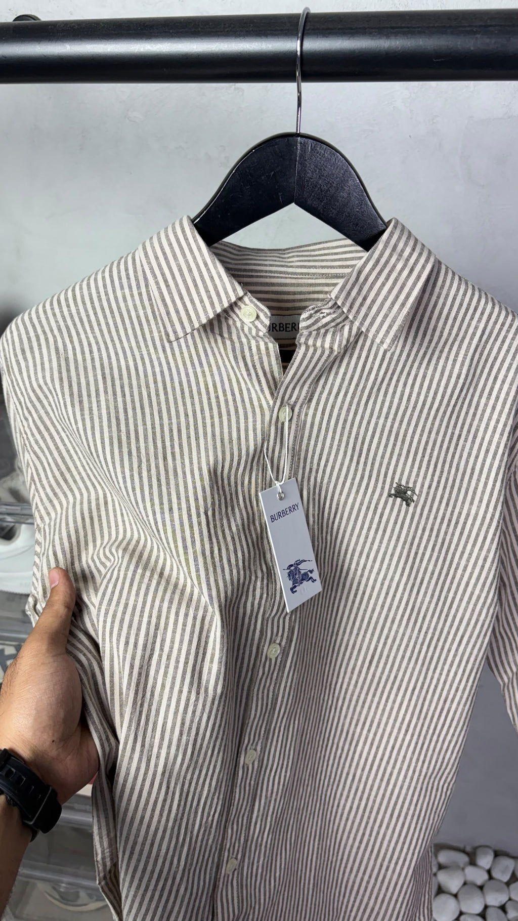 Burberr_y Premium Stripe Shirts