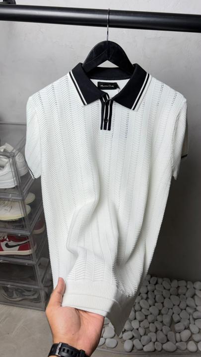 Massim_o Dutt_i Premium Knit Polo T-Shirt 2625