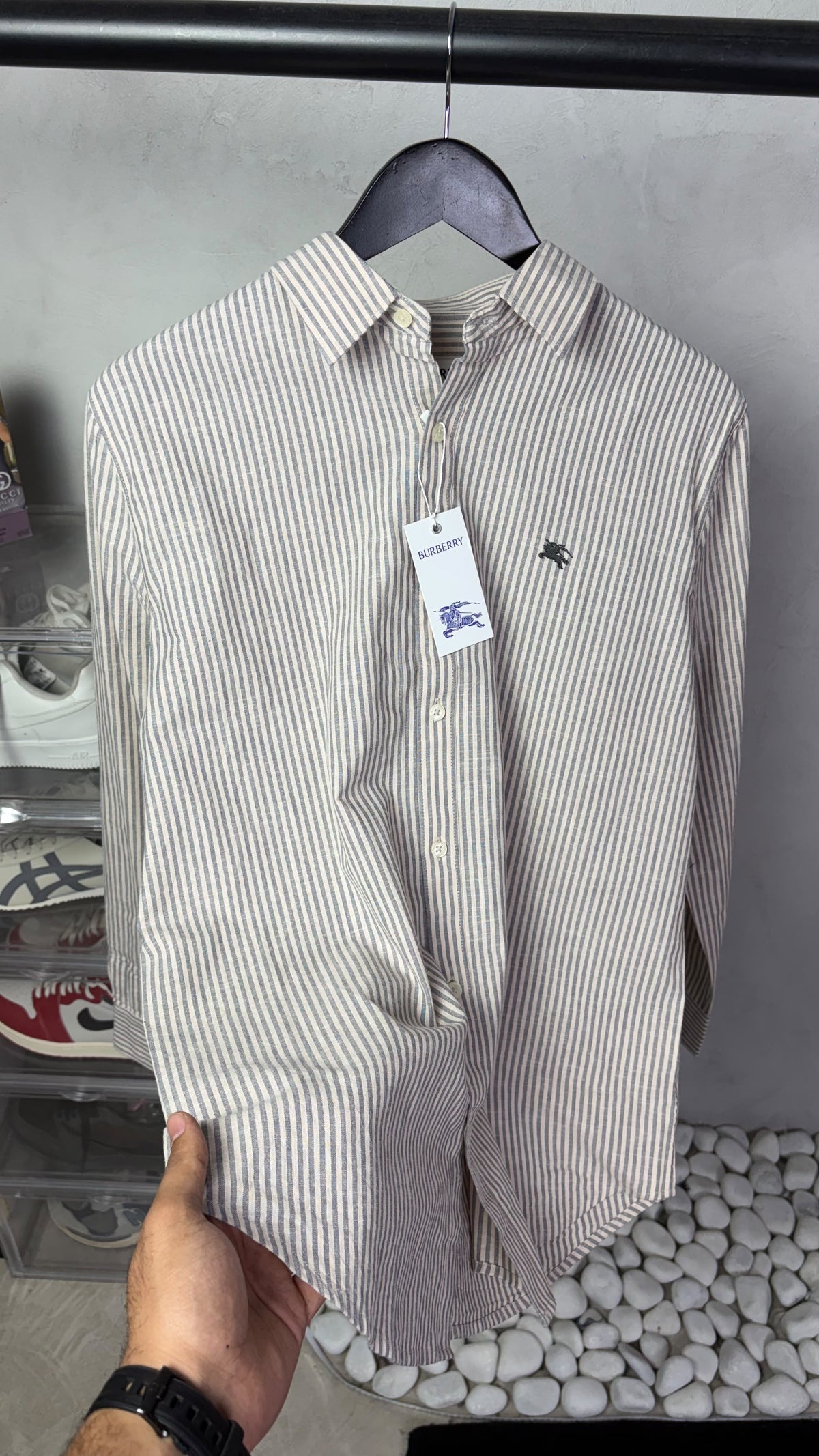 Burberr_y Premium Stripe Shirts