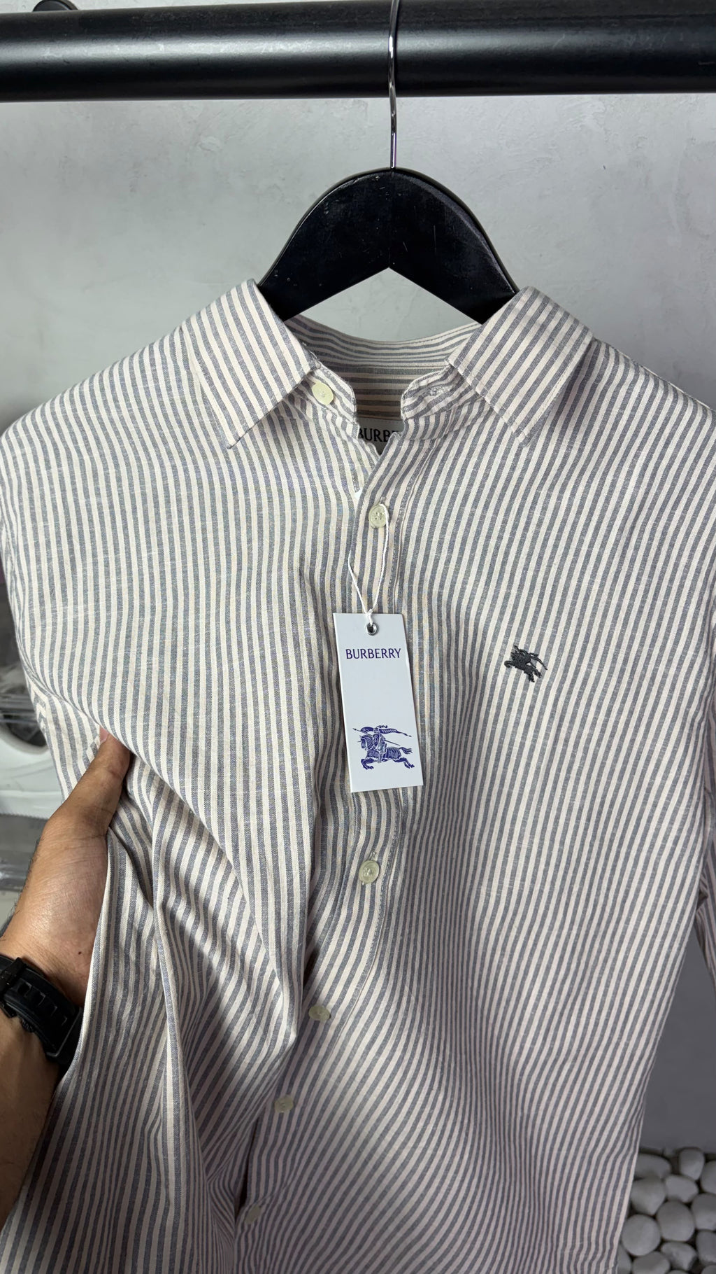 Burberr_y Premium Stripe Shirts