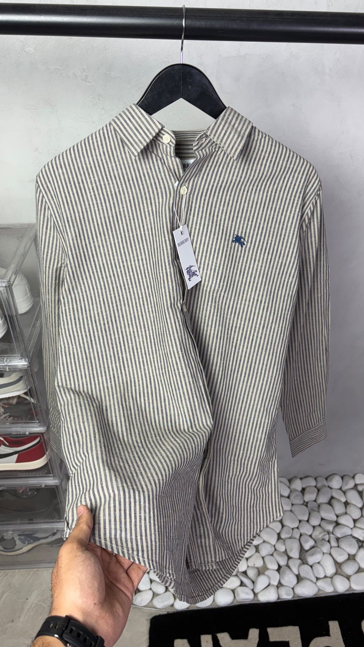 Burberr_y Premium Stripe Shirts