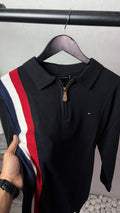 Tomm_y Hilfige_r Full Sleeves Knit Polo T-Shirt