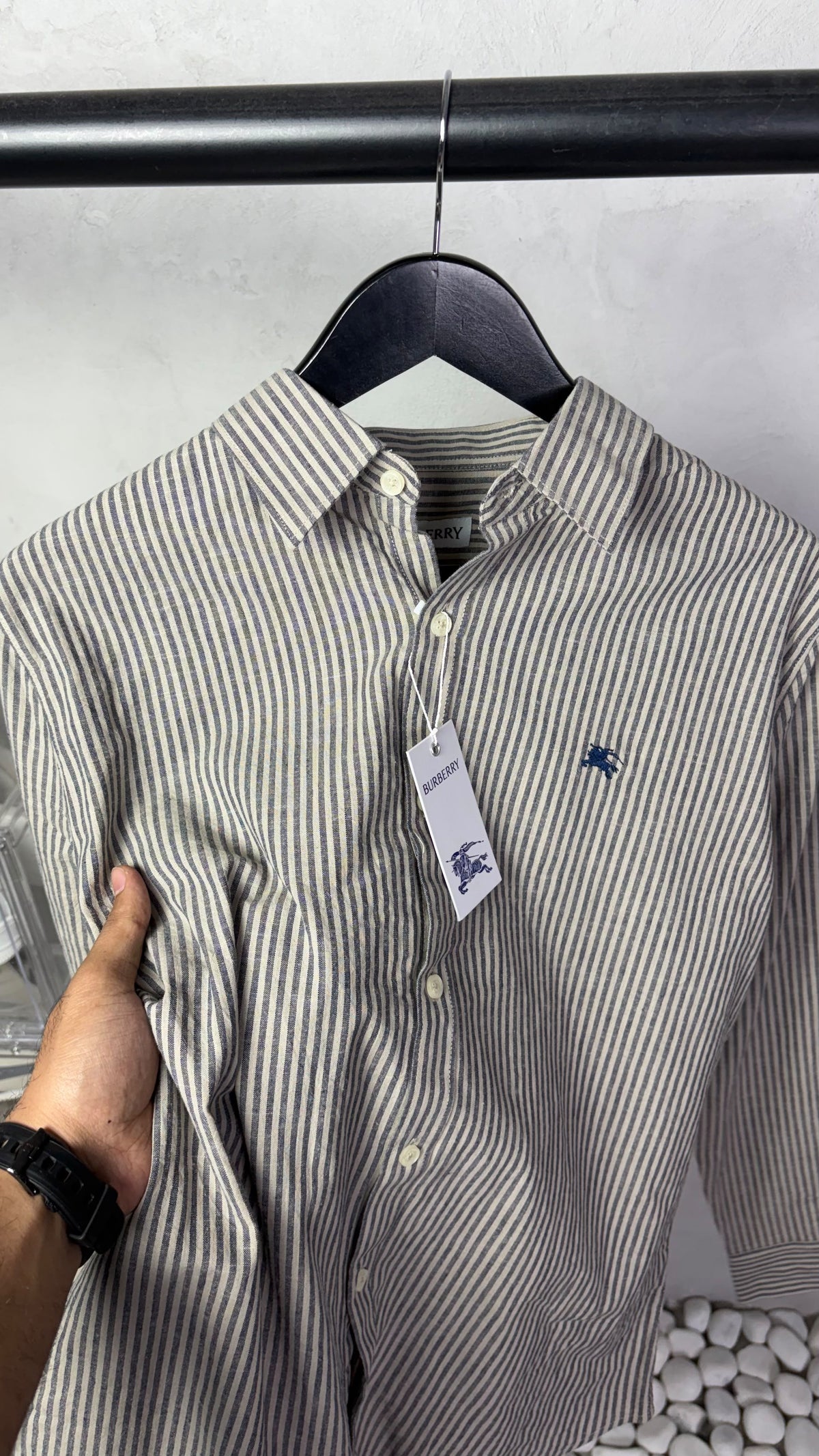 Burberr_y Premium Stripe Shirts
