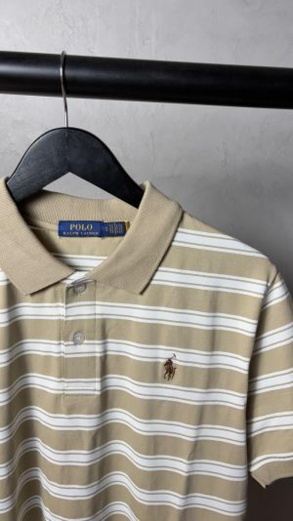 Ralp_h Laure_n Premium Striped Polo T-Shirt with OG Packaging 1348